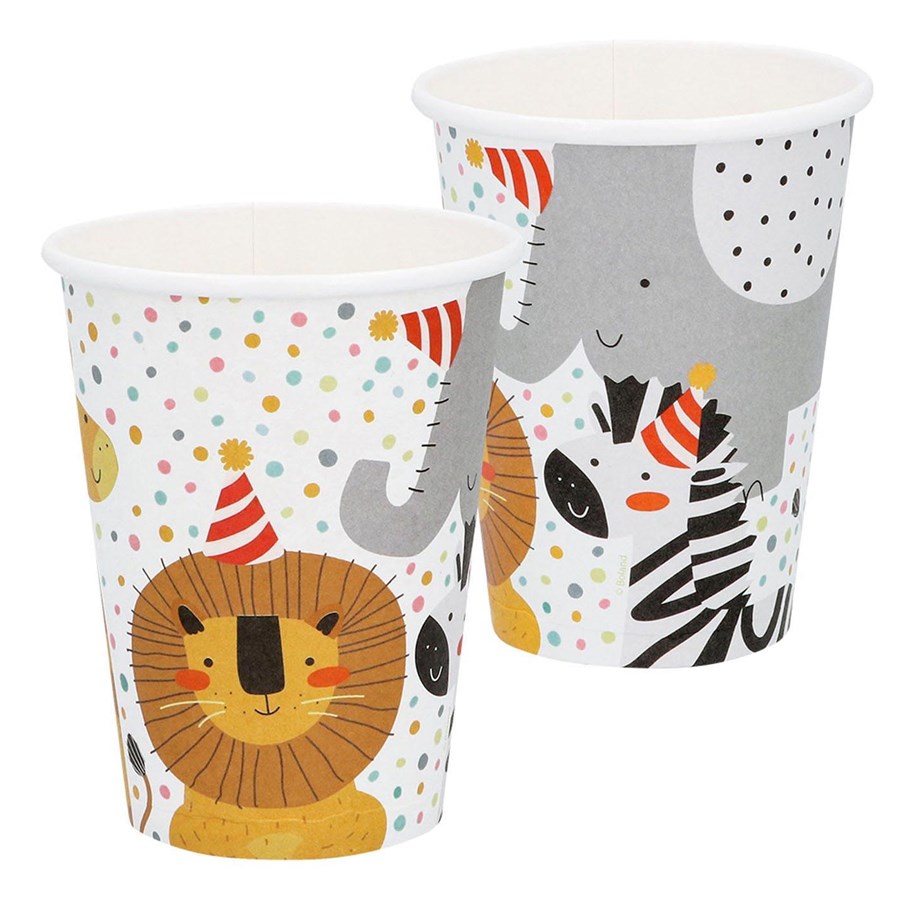 Lelut - Boland Paper Cups Safari 8pcs. - 50211
