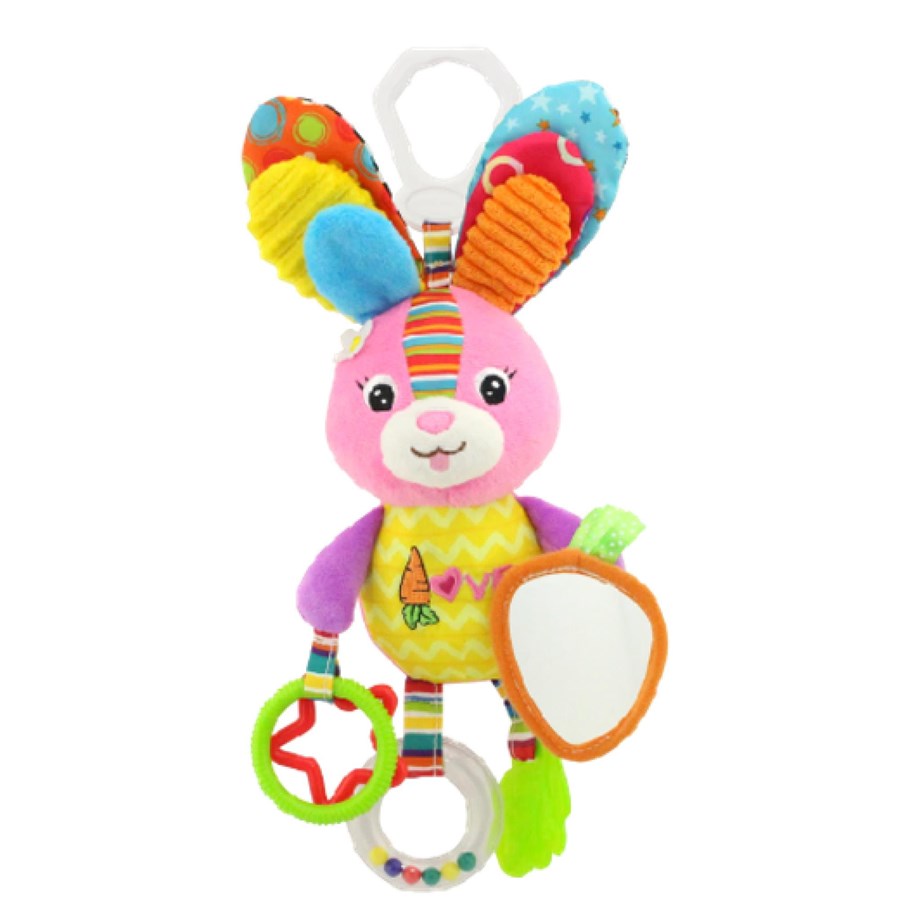 Vauva- ja taaperolelut - Happy Baby Activity Hanger Rabbit Pink - 502207
