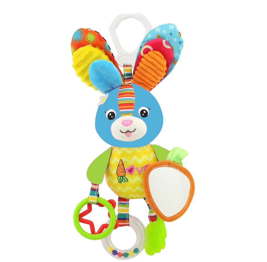 Vauva- ja taaperolelut - Happy Baby Activity Hanger Rabbit Blue - 502208