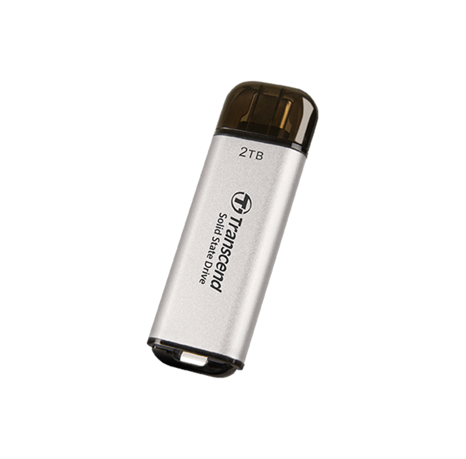 SSD - Transcend ESD300 Portable SSD - Silver - 512GB - TS512GESD300S