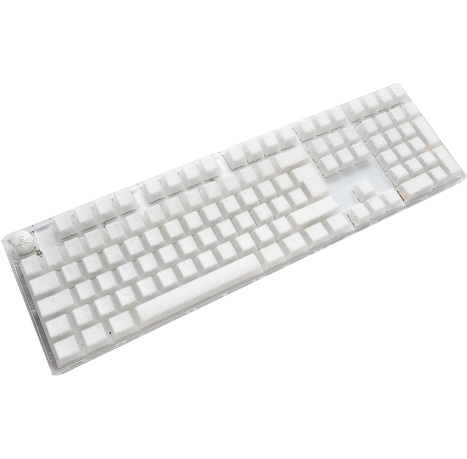 Näppäimistöt - Ducky One 3 - Aura White Nordic - Fullsize - Kailh Box Jellyfish Switch Y- RGB - ND - Pelinäppäimistö - Pohjoismainen - Valkoinen - DKON2108ST-FFIPDAWWWWC1