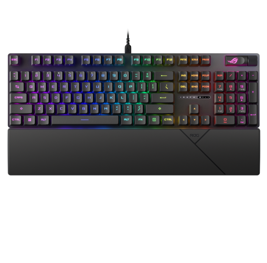 Näppäimistöt - ASUS ROG Strix Scope II RX Red - ND - Pelinäppäimistö - Pohjoismainen - Musta - 90MP0350-BKNA00