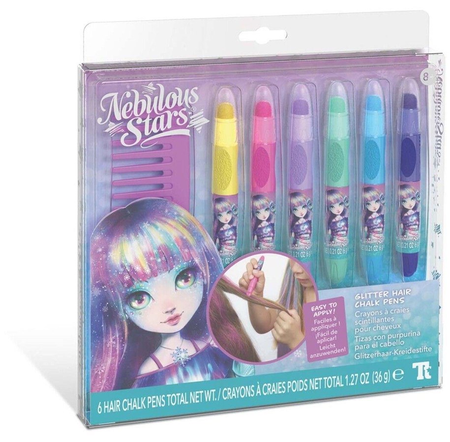 Luovat leikit - Nebulous Stars Glitter Hair Chalks - 232-11432