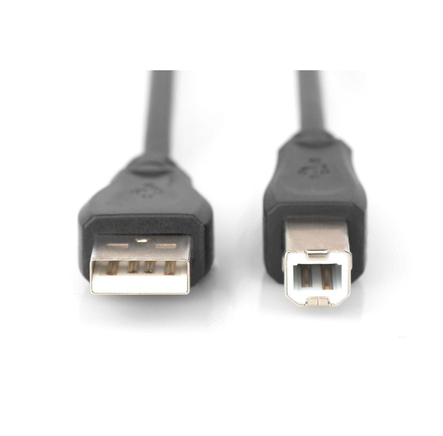 USB kaapelit - DIGITUS USB 2.0 Type-A to Type-B - 3m - DB-300105-030-S
