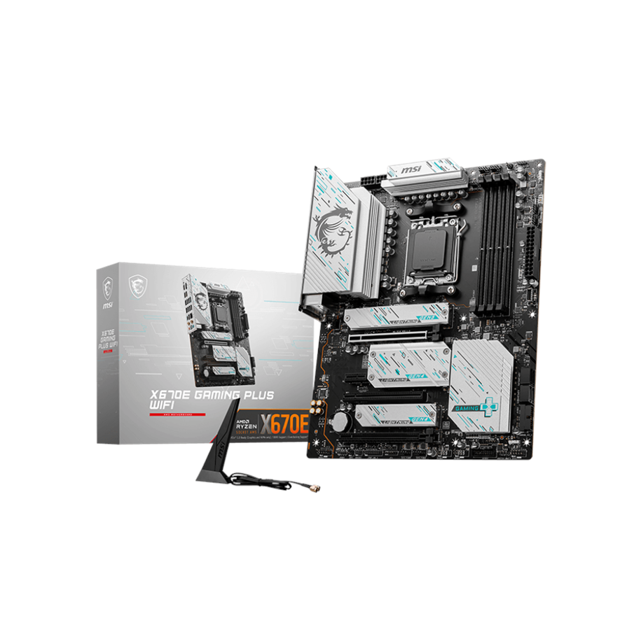 Emolevy - MSI X670E GAMING PLUS WIFI Emolevy - AMD X670E - AMD AM5 socket - DDR5 RAM - ATX - X670E GAMING PLUS WIFI