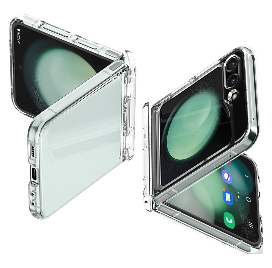 Puhelin - Kannet ja kotelot - Spigen Thin Fit Pro - crystal clear - Samsung Galaxy Z Flip5 - ACS06844