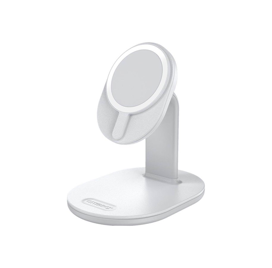 Puhelin - Adapterit & Laturit - OtterBox Magnetic Wireless Charging Stand - white_v2 - 78-81168