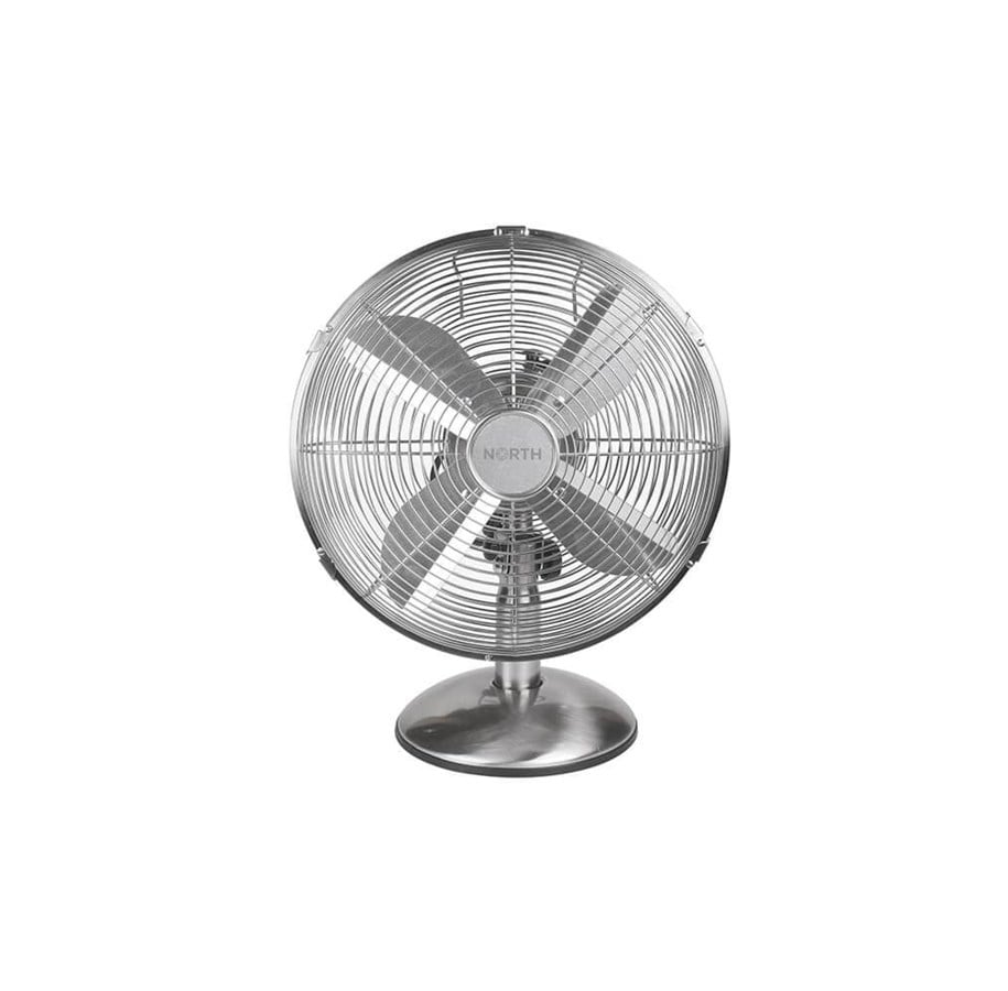 Ilmasto/tuulettimet/ilmastointi - NORTH Desk Fan 30cm Satin Chrome - FT-30MC-12