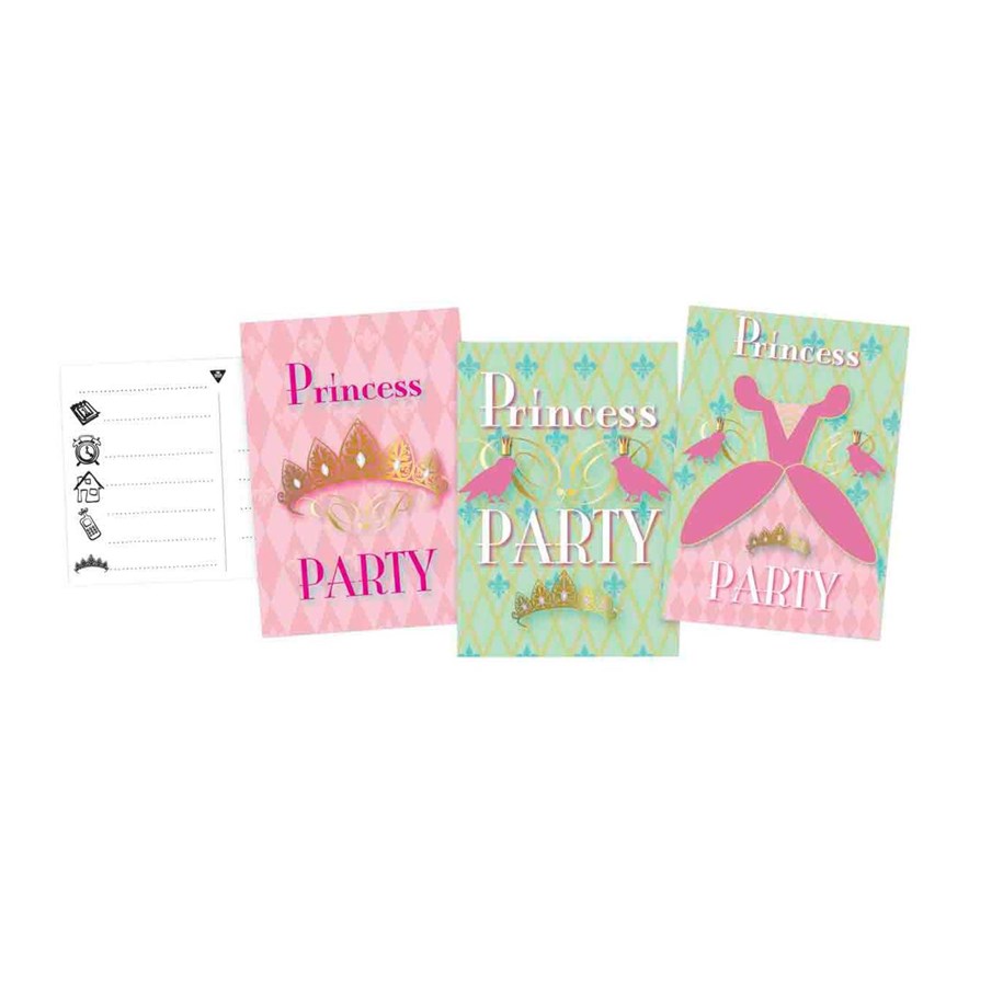 Lelut - Haza Witbaard Princess Party Invitations 6pcs. - 435325