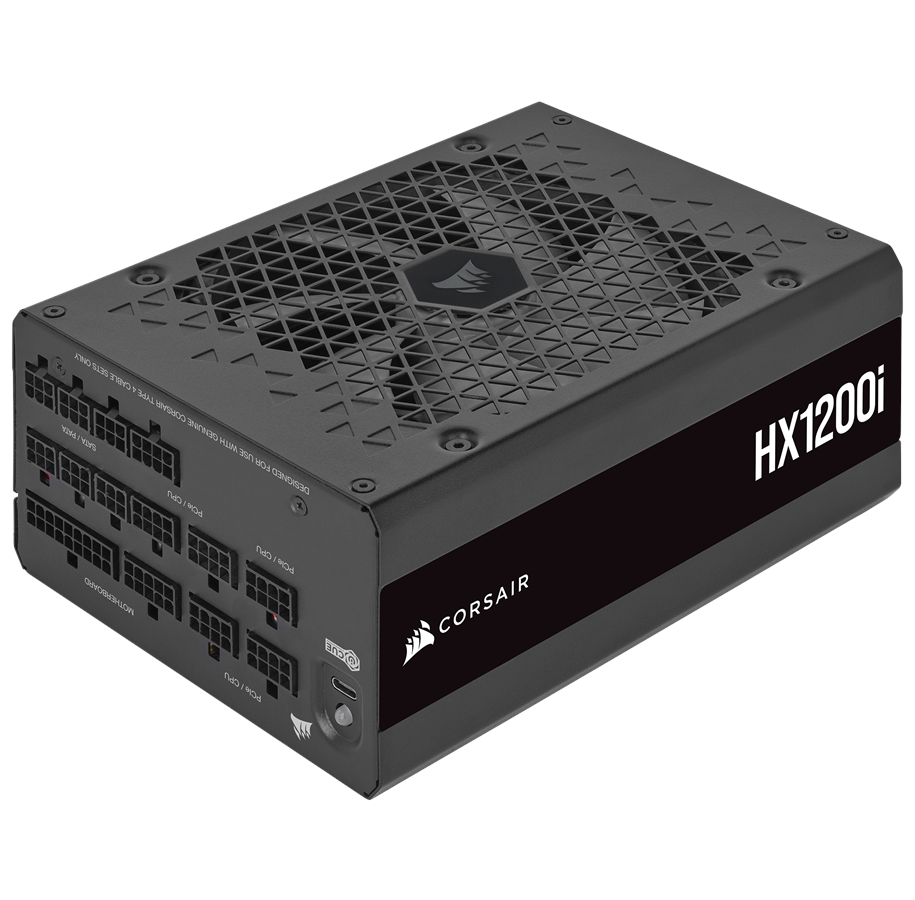 Virtalähde - Corsair HX1200i Virtalähde - 1200 Watt - 140 mm - ATX 3.1 - 80 Plus Platina sertifioitu - CP-9020281-EU