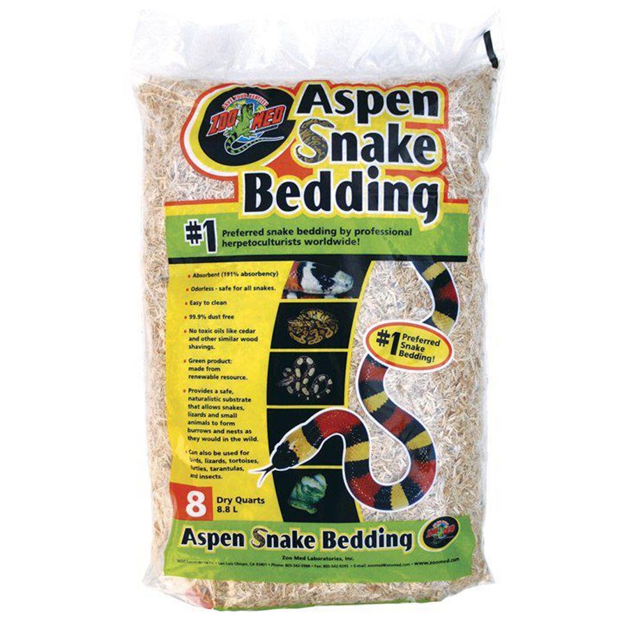 Terraarion sisustus & koristelu - Zoo Med - Aspen Snakebedding 8.8L - (222.4932) - 222.4932