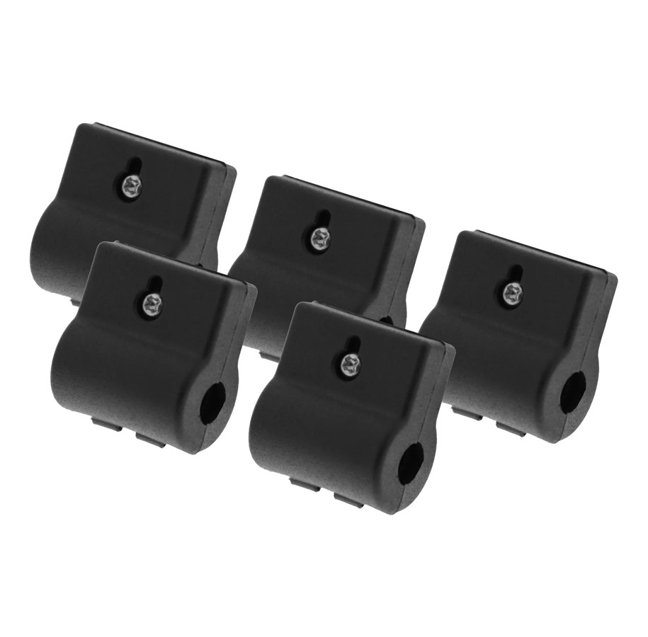 Muut kaapelit - Deltaco Mounting clips for modular adapter rings 5-pack black - HDMI-ARACCX5