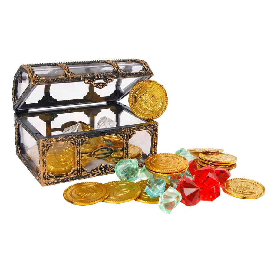 Lelut - Pocket Money Treasure Chest With Gold & Diamonds - 621309