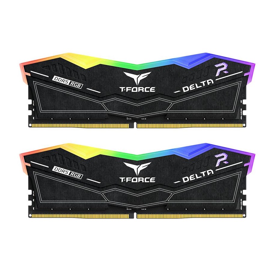RAM - Team Group T-Force DELTAα RGB DDR5-6000 - 32GB - CL30 - Dual Channel (2 pcs) - AMD EXPO & Intel XMP - Musta RGB - FF3D532G6000HC30DC01