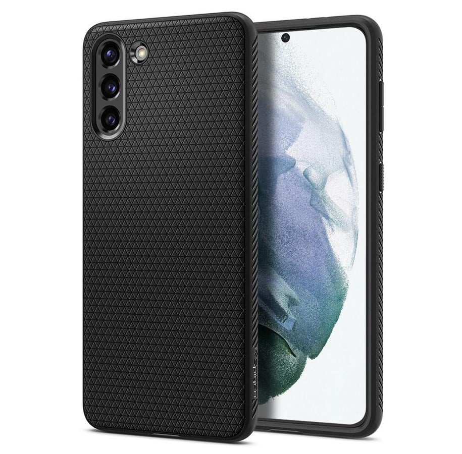 Puhelin - Kannet ja kotelot - Spigen Liquid Air - black - Galaxy S21+ - ACS02386