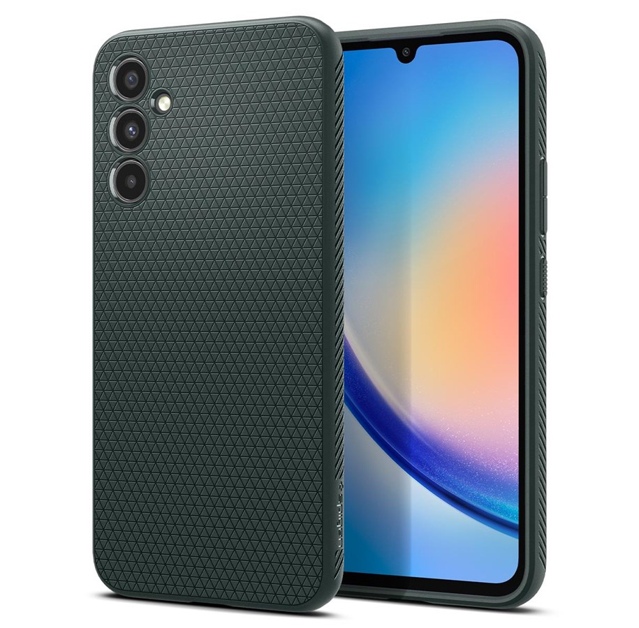 Puhelin - Kannet ja kotelot - Spigen Liquid Air - abyss green - Samsung Galaxy A34 5G - ACS06105