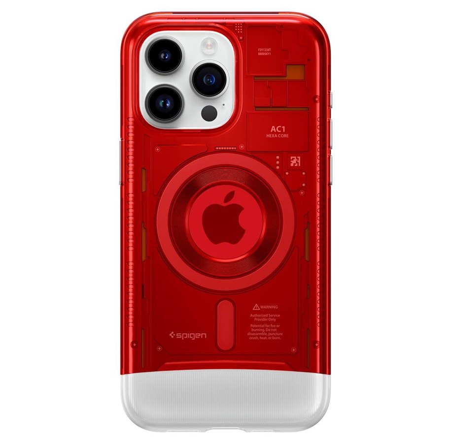 Puhelin - Kannet ja kotelot - Spigen Classic C1 MagSafe - ruby - iPhone 15 Pro Max - ACS06609