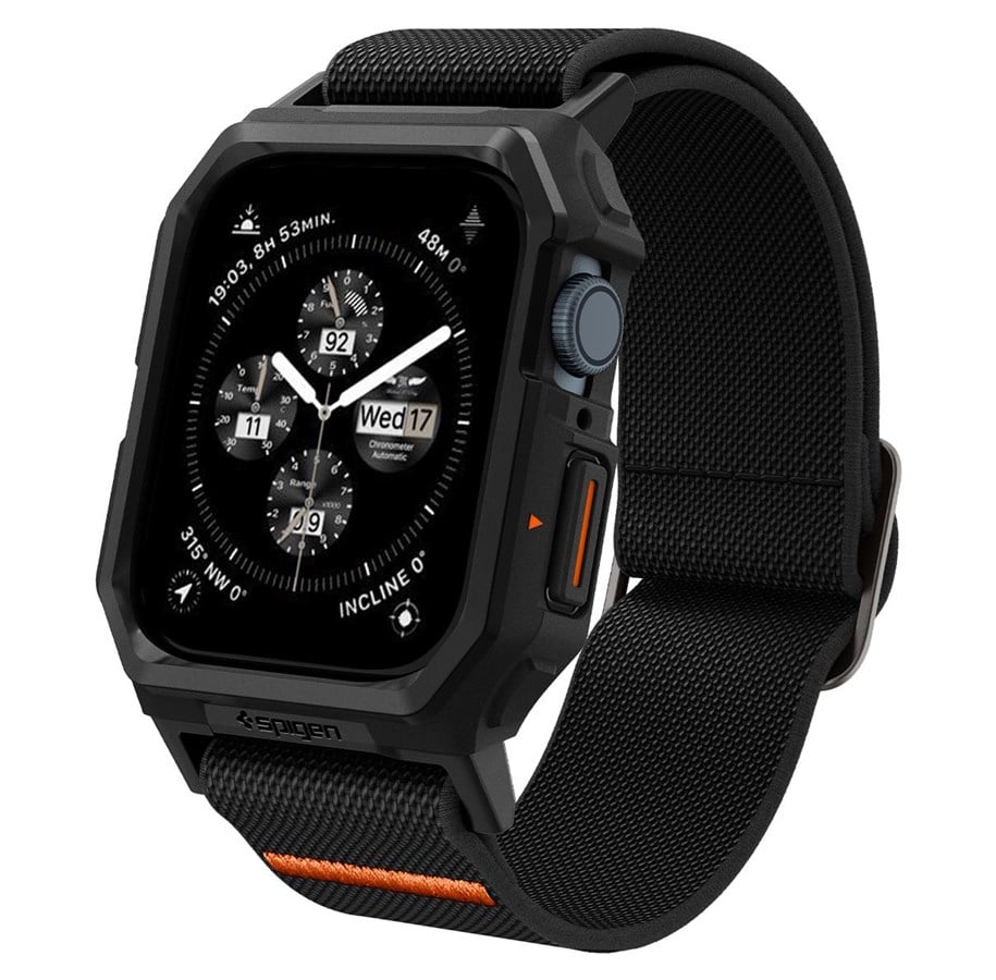 Smartwatch - Lisävarusteet - Spigen Lite Fit Pro - matte black - Apple Watch 45mm/44mm - ACS07103