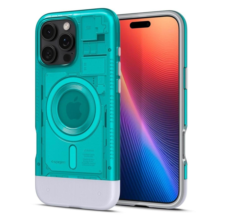 Puhelin - Kannet ja kotelot - Spigen Classic C1 MagSafe - bondi blue - iPhone 16 Pro - ACS08153