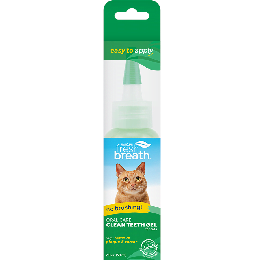 Kissat - Tropiclean Fresh Breath Clean Teeth Oral Care Gel for Cats 59ml - 645095001497