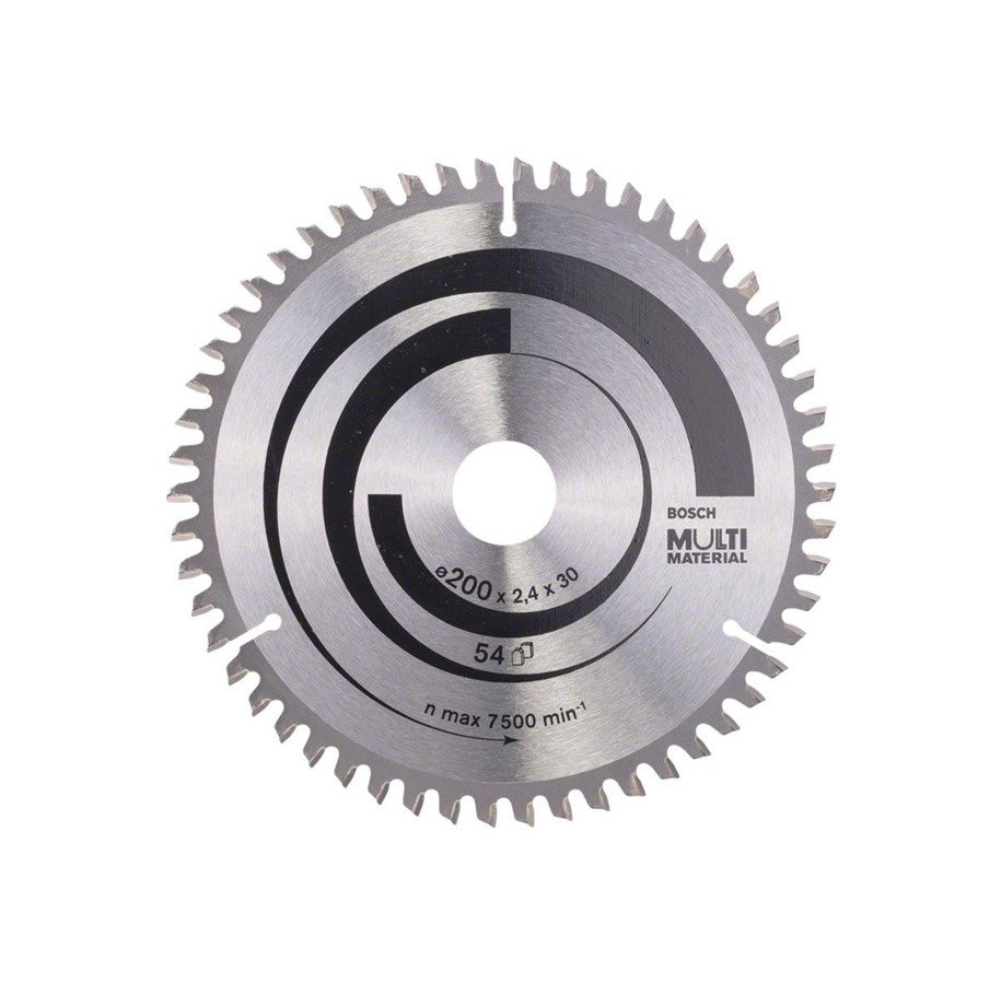 Jiirisahat - Bosch Multi Material circular saw blade - for wood plastic aluminium non-ferrous metal epoxy abrasive materials - 2608640513