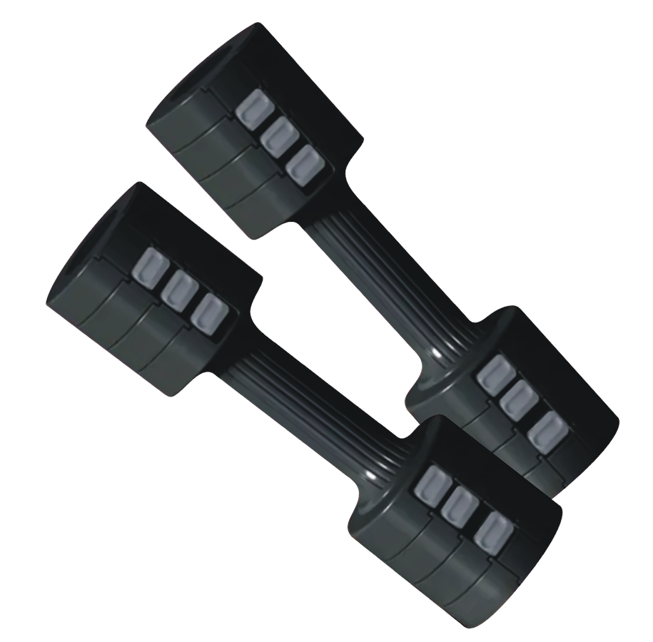 Urheilu & Fitness - ASG Adjustable Dumbbell Set 5 kg Black - ASG5127BLACKONE SIZE