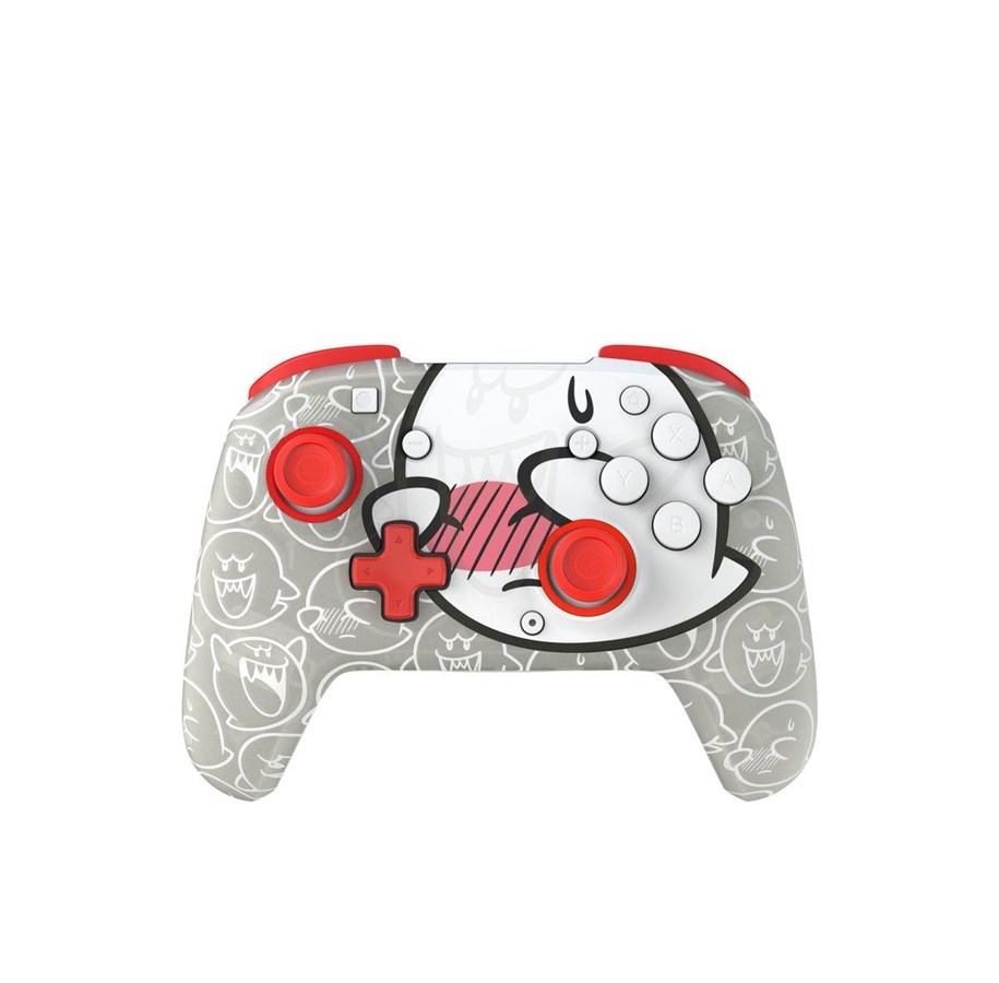 Pelit - lisävarusteet - PDP Rematch GLOW Wireless Controller- Boo-Ho - Wireless Controller - Nintendo Switch - 500-253-BOHO