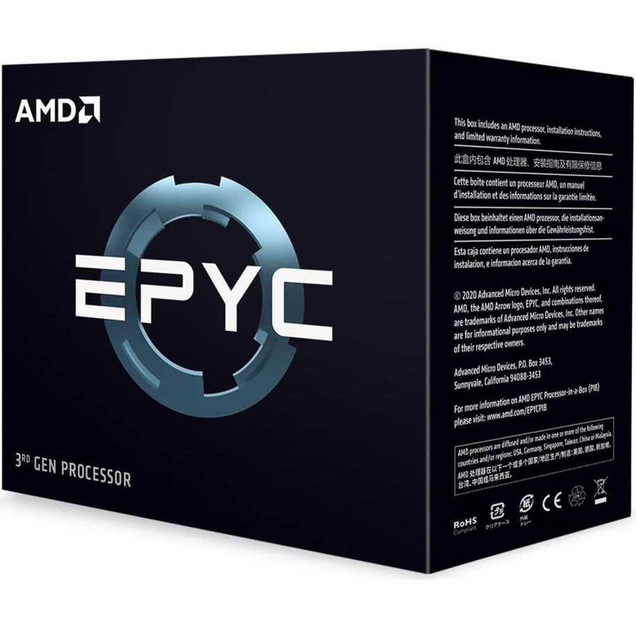 CPU - AMD EPYC 7313 CPU - 16 ydintä - 3 GHz - AMD SP3 - AMD Boxed (ilman jäähdytintä) - 100-100000329WOF