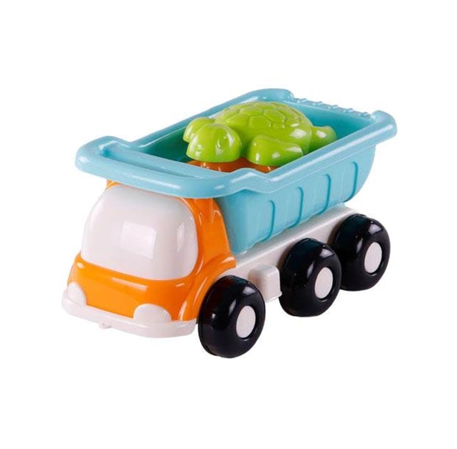Ulkoleikit - Cavallino Toys Beach Dump Truck with 4 Sand Shapes Blue - 9146SF01