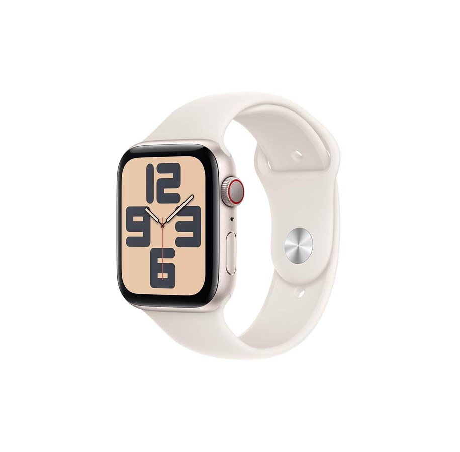 Älykellot, Urheilukellot & Aktiivisuusrannekkeet - Apple Watch SE GPS + Cellular 44mm - Starlight Aluminium Case with Starlight Sport Band - M/L - MXGU3QN/A