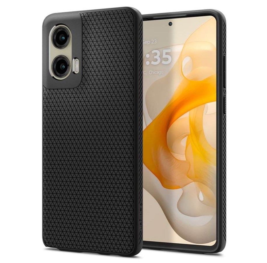 Puhelin - Kannet ja kotelot - Spigen Liquid Air - matte black - Motorola Moto G Stylus 5G 2024 - ACS08546