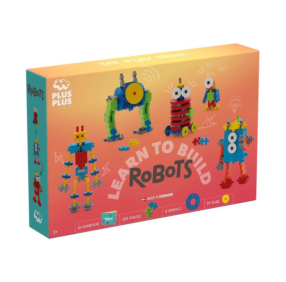 Rakennussarjat - Plus-Plus Learn to Build Robots 250 pcs - 3963