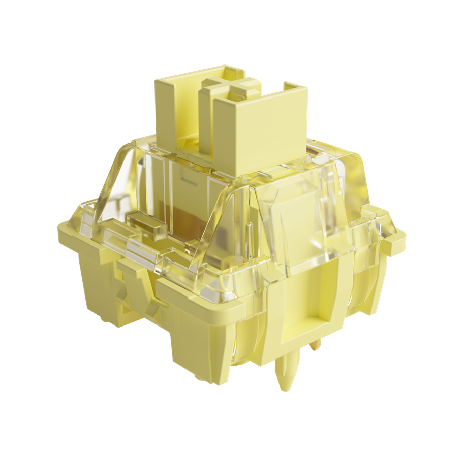 Näppäimistöt - Akkogear Switch Pack Akko V3 Creamy Yellow Pro - Linear switch - Pack with switches - Näppäinkytkimet - 6925758625173
