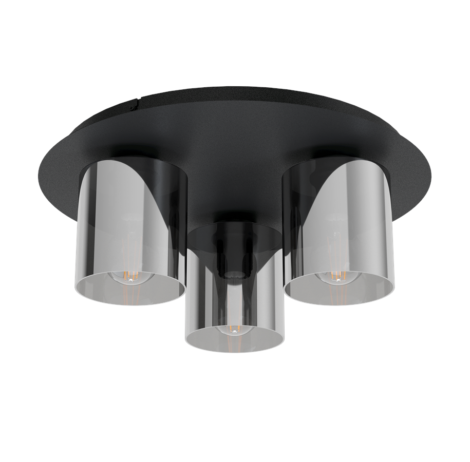 Valaisimet - EGLO GOROSIBA 1 ceiling lamp black - 99631