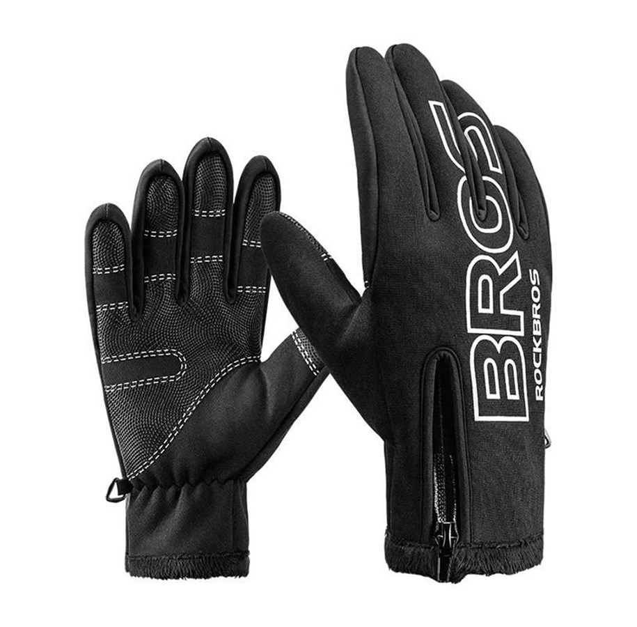 Pyörätarvikkeet - Rockbros Cycling gloves S091-4BK (black) - S091-4BK- XL