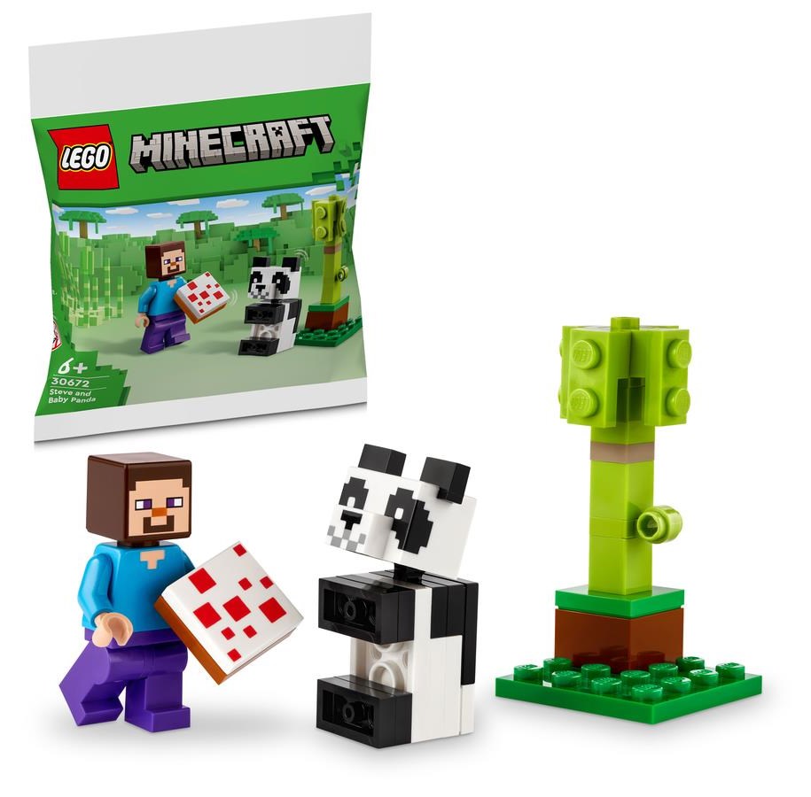LEGO®  - LEGO Minecraft 30672 Steve ja pikkupanda - 30672