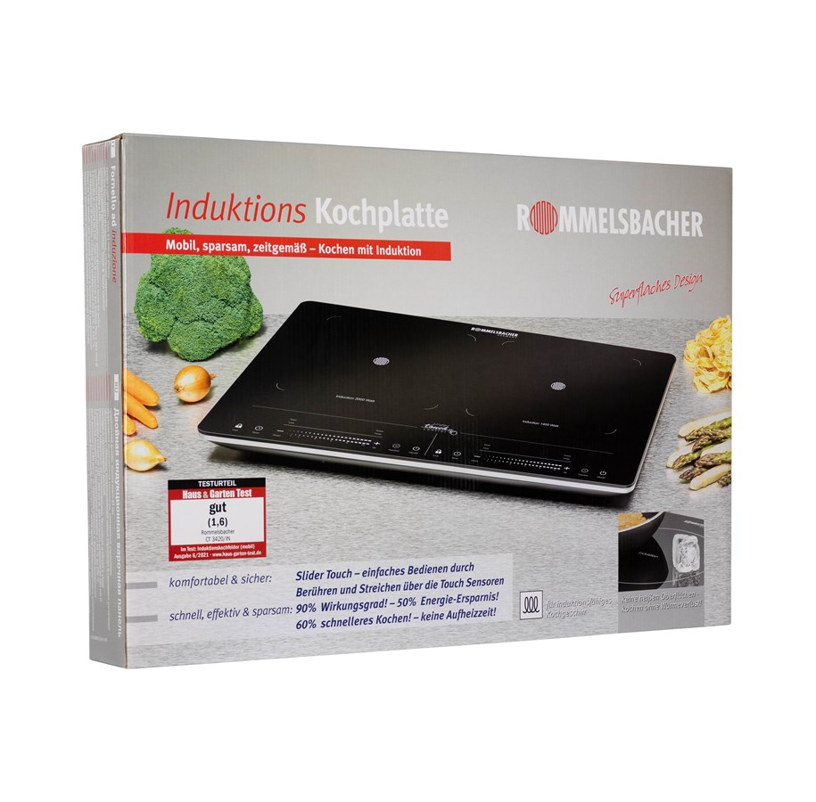 Muut pienet keittiökoneet - ROMMELSBACHER CT 3420/IN - induction hot plate - black - CT 3420/IN