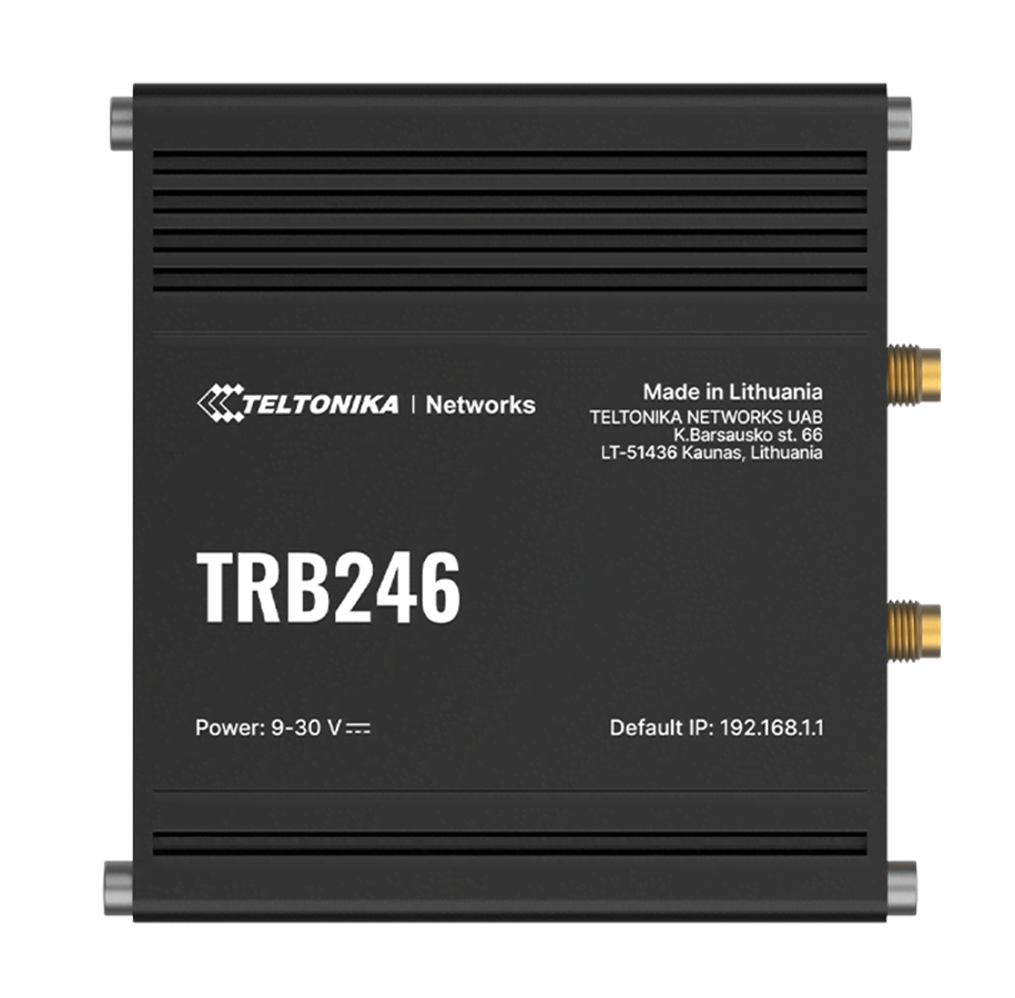 Verkkolaitteet & langattoman verkon laajentimet - Teltonika TRB246 Industrial IoT Gateway (TRB246000000) - TRB246000000