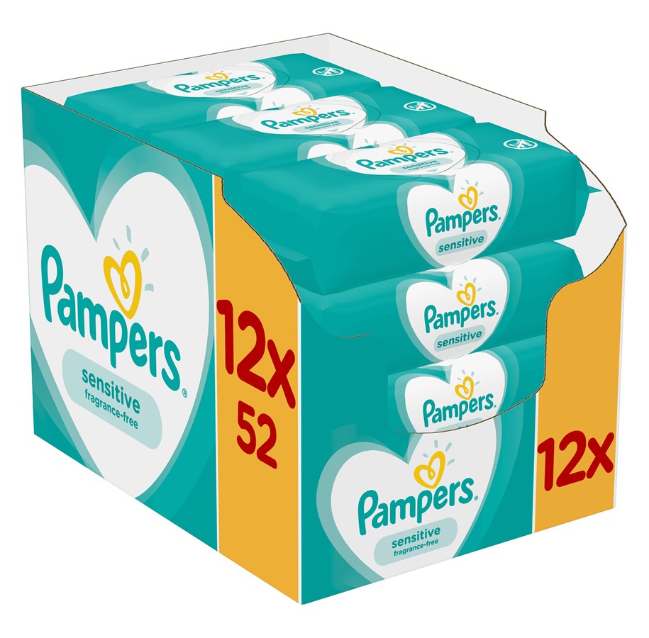 Muut henkilökohtaiset hygieniatuotteet - Pampers Sensitive baby wipes - 8001841041483