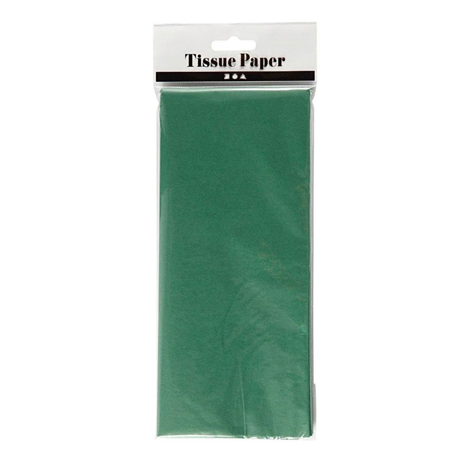 Askartelu- ja taidetarvikkeet - Creativ Company - Tissue paper Green 10 Sheets 14 gr 50x70cm - 200885