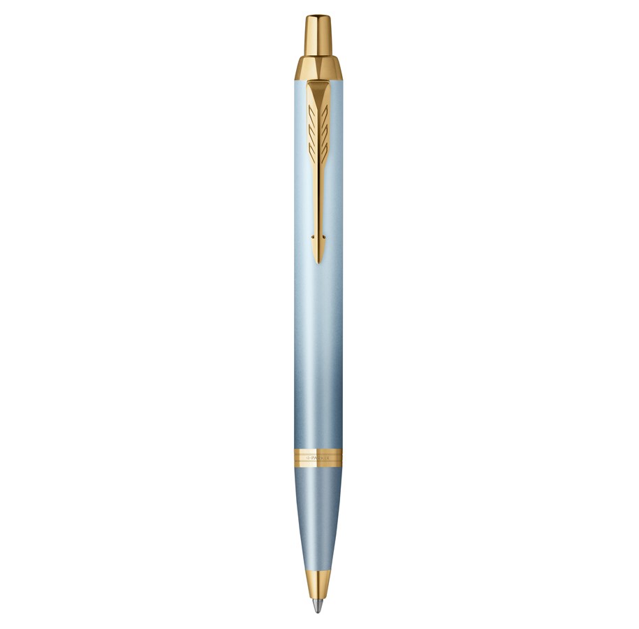 Kirjoitus- ja piirustustarvikkeet - Parker IM Writing Rituals | Ballpoint Pen | Turquoise Green Finish with Gradient | Gold Trims | Medium Point | Blue Ink | Gift Box - 2203894