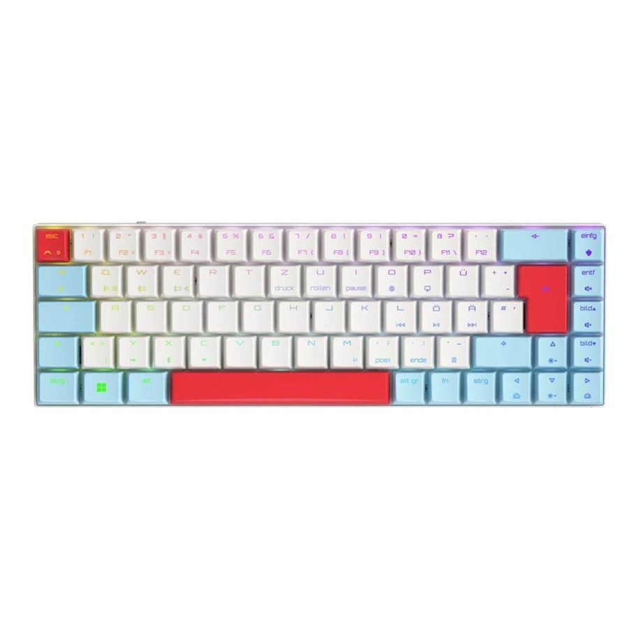 Näppäimistöt - Cherry MX LP 2.1 Compact Wireless - Pelinäppäimistö - ilman numpadia - Pohjoismainen - Valkoinen - G80-3860LVAPN-0