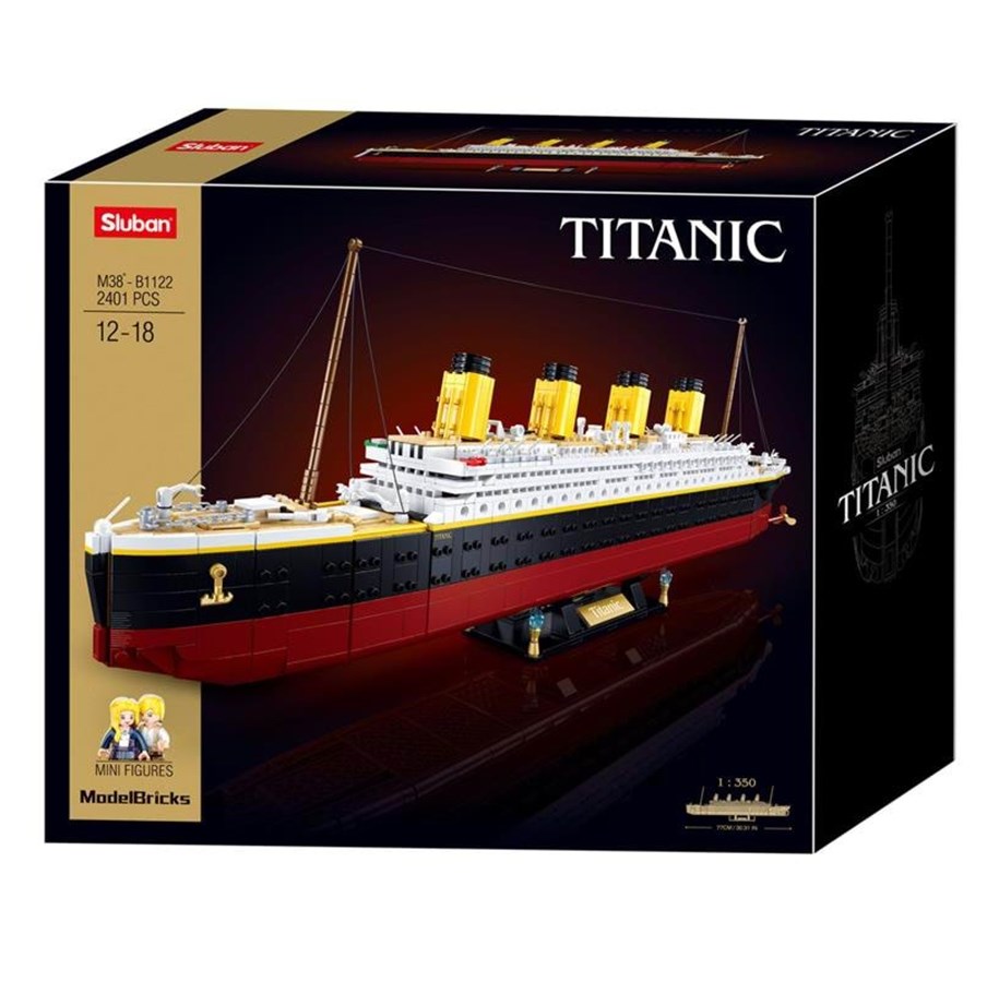 Rakennussarjat - Sluban - Titanic Extra Large Construction Set 2401pcs. - M38-B1122