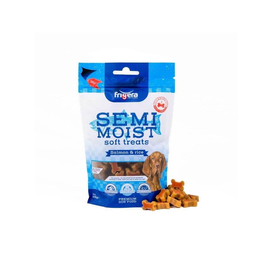 Koirat - Frigera - Semi-Moist soft treats  Salmon & Rice 165g - 402285861225