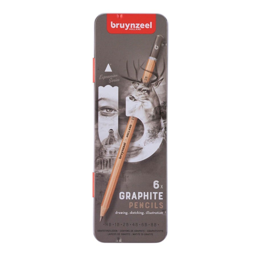 Luovat leikit - Bruynzeel Expression Graphite Pencils 6 pcs. - 60311006
