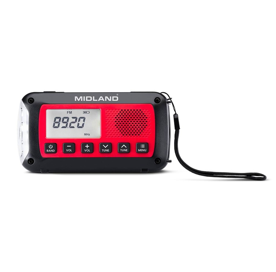 Powerbank - MIDLAND Emergency Radio Power Bank ER100 Red Black - C1665