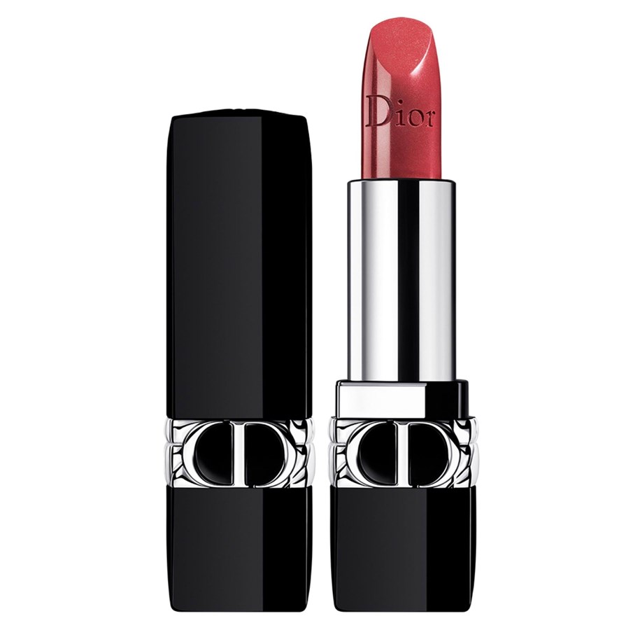Meikit - Christian Dior Rouge, Jojoba, Cream Lipstick, 525, Cherie, Refillable, 3.5 g - 3348901535021