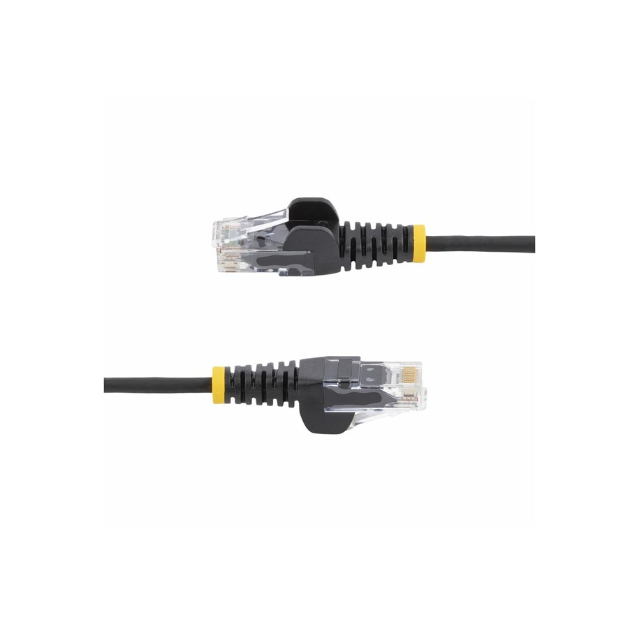 StarTech.com 5m Black Slim CAT6 Ethernet Cable Snagless 28AWG LSZH ...