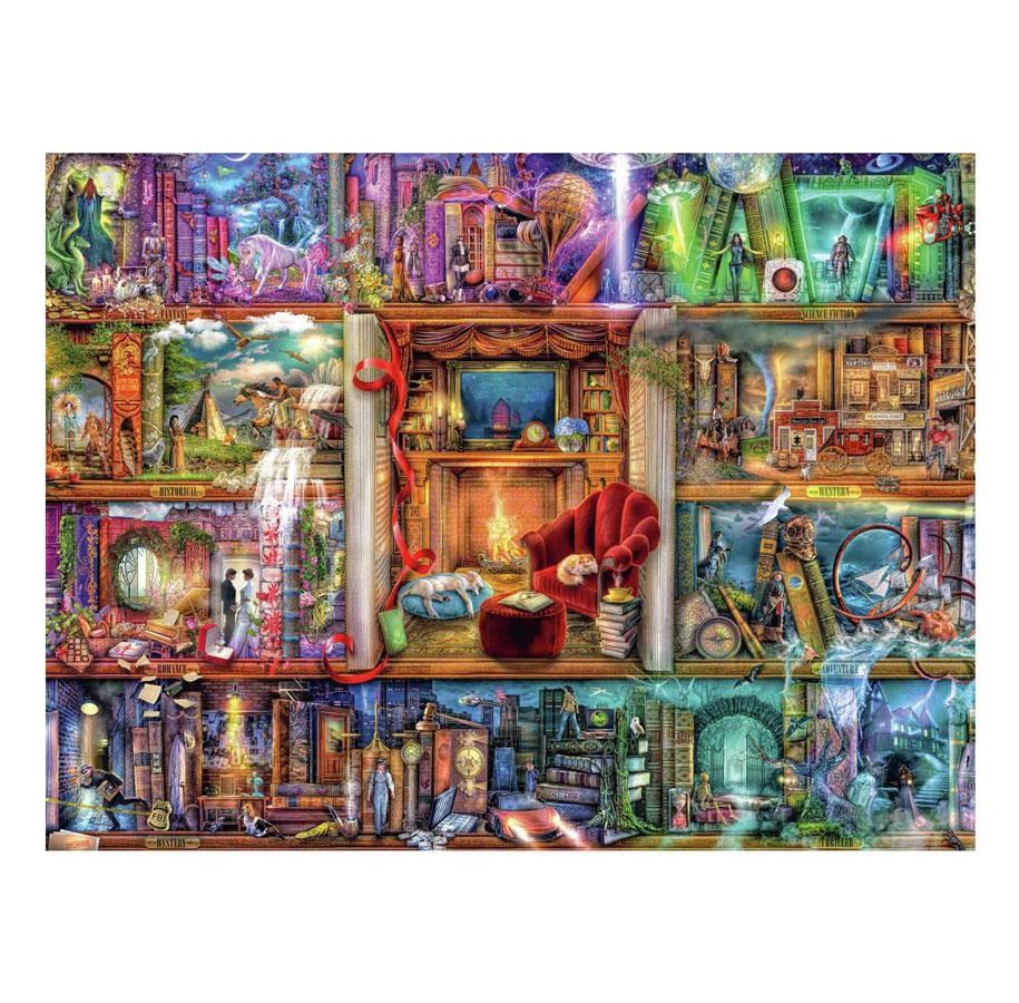 Palapelit - Ravensburger Jigsaw puzzle The Great Library 1500 pcs. Lattia - 120001904
