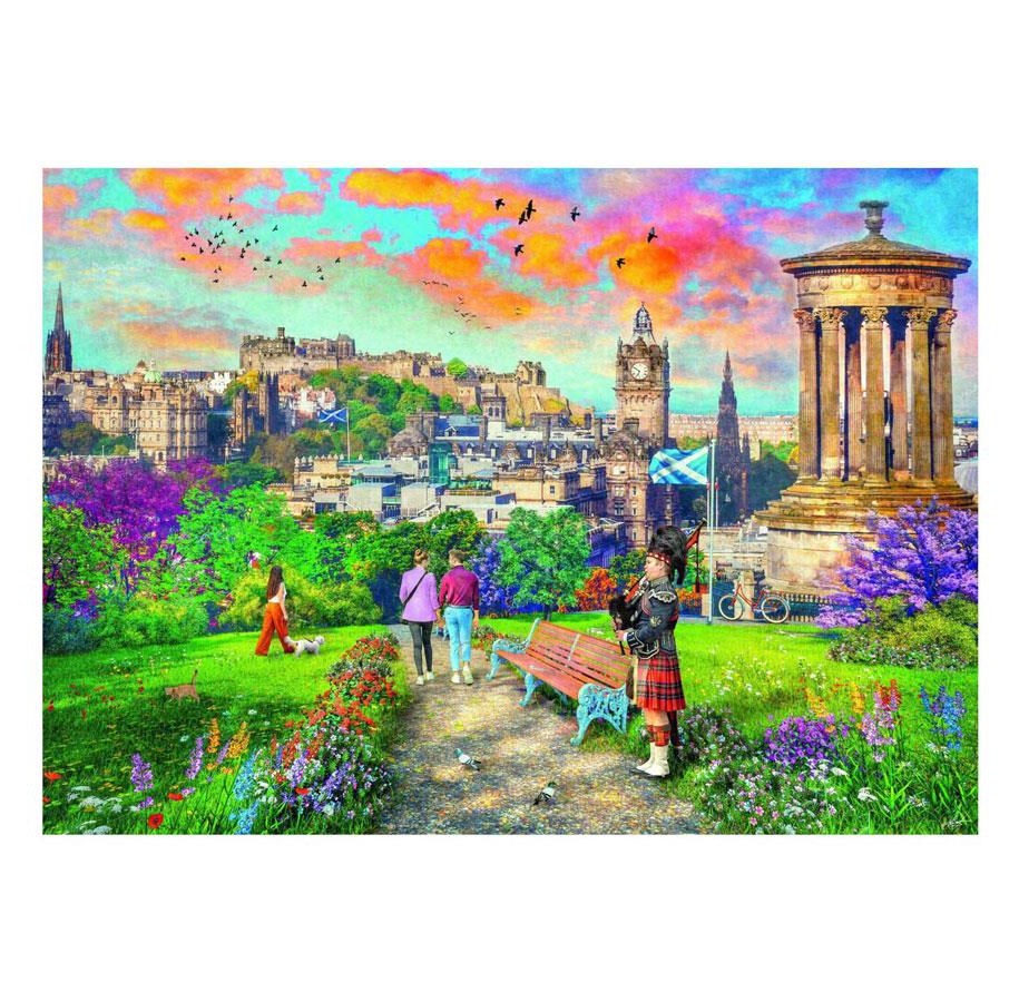 Palapelit - Ravensburger Edinburgh Romance Jigsaw Puzzle 1000 pcs. Lattia - 120002482